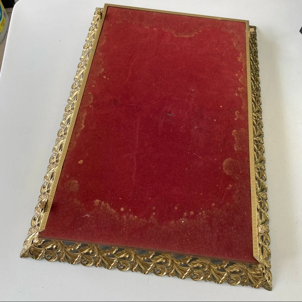 Vintage Vanity Mirror Tray